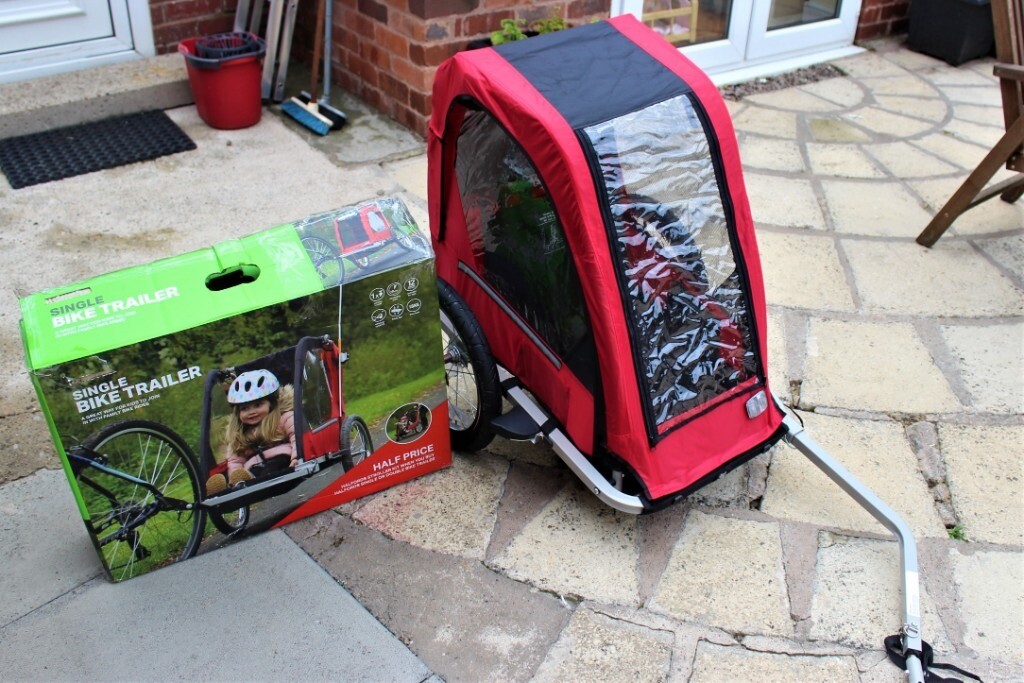 halfords single bike trailer